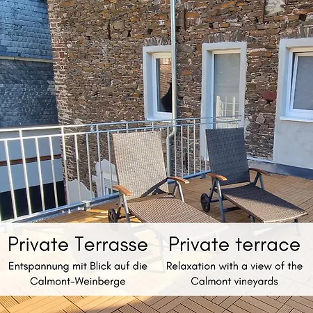 Apartmán Winzerhaus Am Calmont - Terrasse Der Ruhe Bremm