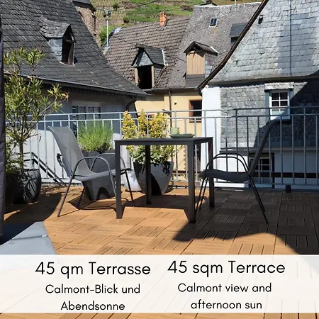 Terrasse Der Ruhe Im Alten Winzerhaus Am Calmont
